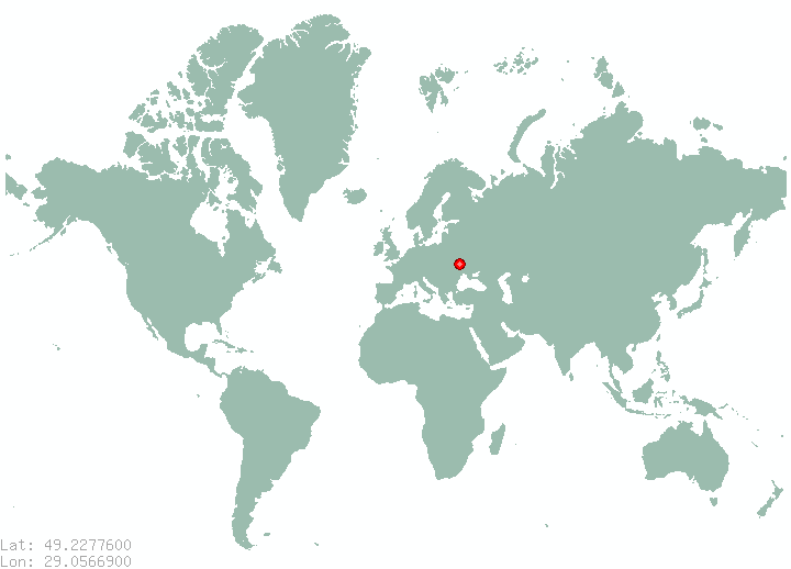 Lypovets in world map